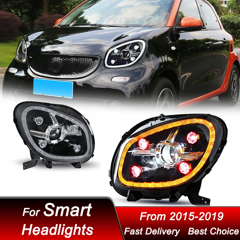 Car Headlights For Mercedes-Benz Smart 453 2015-2019 crystal full LED Auto Headlamp Assembly Projector Lens Accessories Kit
Car Headlights For Mercedes-Benz Smart 453 2015-2019 crystal full LED Auto Headlamp Assembly Projector Lens Accessories Kit