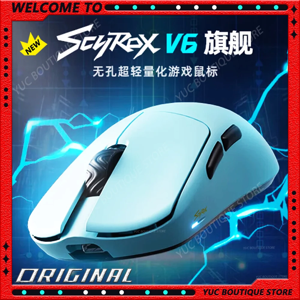 SCYROX V6 Wireless Mouse PAW3950 Sensor Lightweight 8K Low Latency Ergonomic Customizable Gaming Mouse Laptop Accessories
SCYROX V6 Wireless Mouse PAW3950 Sensor Lightweight 8K Low Latency Ergonomic Customizable Gaming Mouse Laptop Accessories