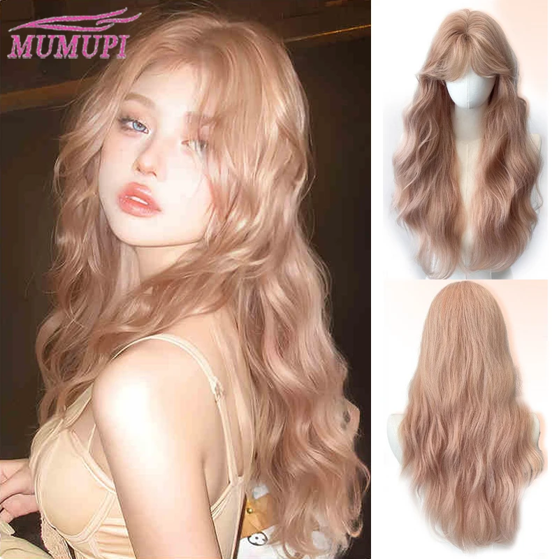 Pink gold wig for women with long curly hair and big waves Doll feeling Barbie roll daily versatile wool roll full head cover
Pink gold wig for women with long curly hair and big waves Doll feeling Barbie roll daily versatile wool roll full head cover