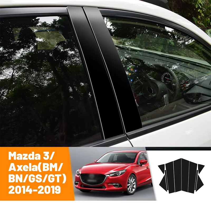 For Mazda 3 Axela BM BN GS GT 2014-2019 2015 2016 Black Carbon Fiber Doors and Windows B C Pillars Column Decorative Stickers
For Mazda 3 Axela BM BN GS GT 2014-2019 2015 2016 Black Carbon Fiber Doors and Windows B C Pillars Column Decorative Stickers