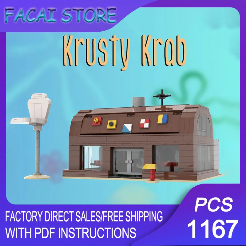 Modular City Building Model Moc Building Bricks Modular The Krusty Krab Technology Blocks Christmas DIY Toy Construction Gifts
Modular City Building Model Moc Building Bricks Modular The Krusty Krab Technology Blocks Christmas DIY Toy Construction Gifts