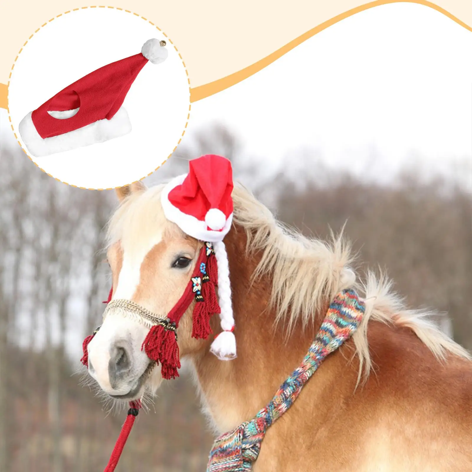Рождественская шапка с лошадью. Теплая рождественская шапка Санта-Клауса для парада, рождественского скота.
Рождественская шапка с лошадью. Теплая рождественская шапка Санта-Клауса для парада, рождественского скота.