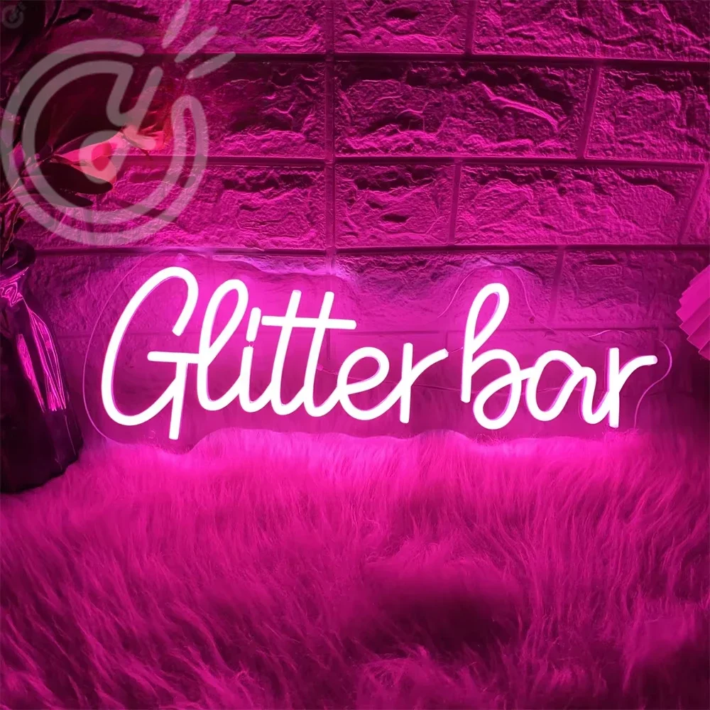 Glitter Bar Neon Led Sign Night Club Bar Party Room Wall Decor LED Neon Lights Bedroom Decoration Flash Bar Club Salon Neon Sign
Glitter Bar Neon Led Sign Night Club Bar Party Room Wall Decor LED Neon Lights Bedroom Decoration Flash Bar Club Salon Neon Sign