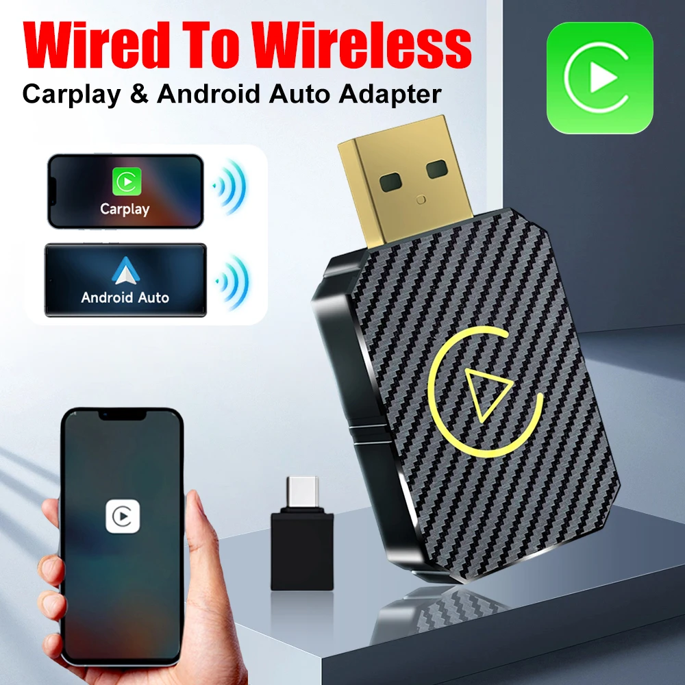 Беспроводной мини-адаптер CarPlay и Android Auto, совместимый с Bluetooth 5.0 и Wi-Fi, для автомобилей с штатным проводным CarPlay и Android Auto.
Беспроводной мини-адаптер CarPlay и Android Auto, совместимый с Bluetooth 5.0 и Wi-Fi, для автомобилей с штатным проводным CarPlay и Android Auto.