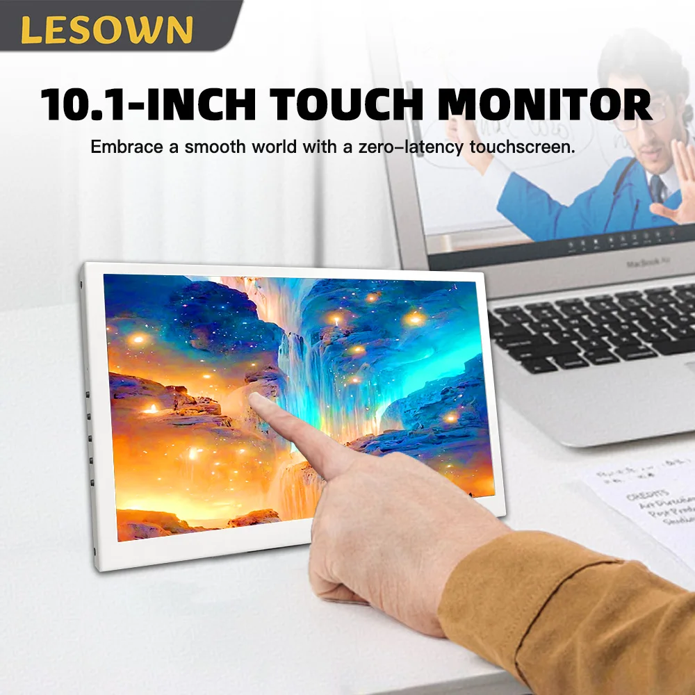 LESOWN 10.1 Inch Additional Monitor 1024x600 IPS Touch/No Touch Compact Travel Monitor Laptop Extended Screen for Windows mac OS
LESOWN 10.1 Inch Additional Monitor 1024x600 IPS Touch/No Touch Compact Travel Monitor Laptop Extended Screen for Windows mac OS