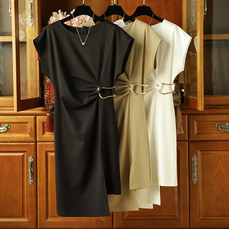 Irregular French Dress with Raglan Sleeves for Women High End Design Slim Waist Wrinkled Dressed Summer New 2024
Irregular French Dress with Raglan Sleeves for Women High End Design Slim Waist Wrinkled Dressed Summer New 2024