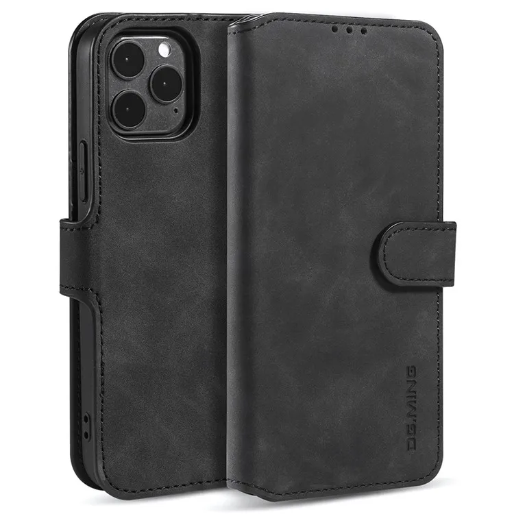 DG.MING Retro Style Leather Folio Flip Phone Cover with Wallet Stand Design for iPhone 13 mini 5.4 inch - Black
DG.MING Retro Style Leather Folio Flip Phone Cover with Wallet Stand Design for iPhone 13 mini 5.4 inch - Black