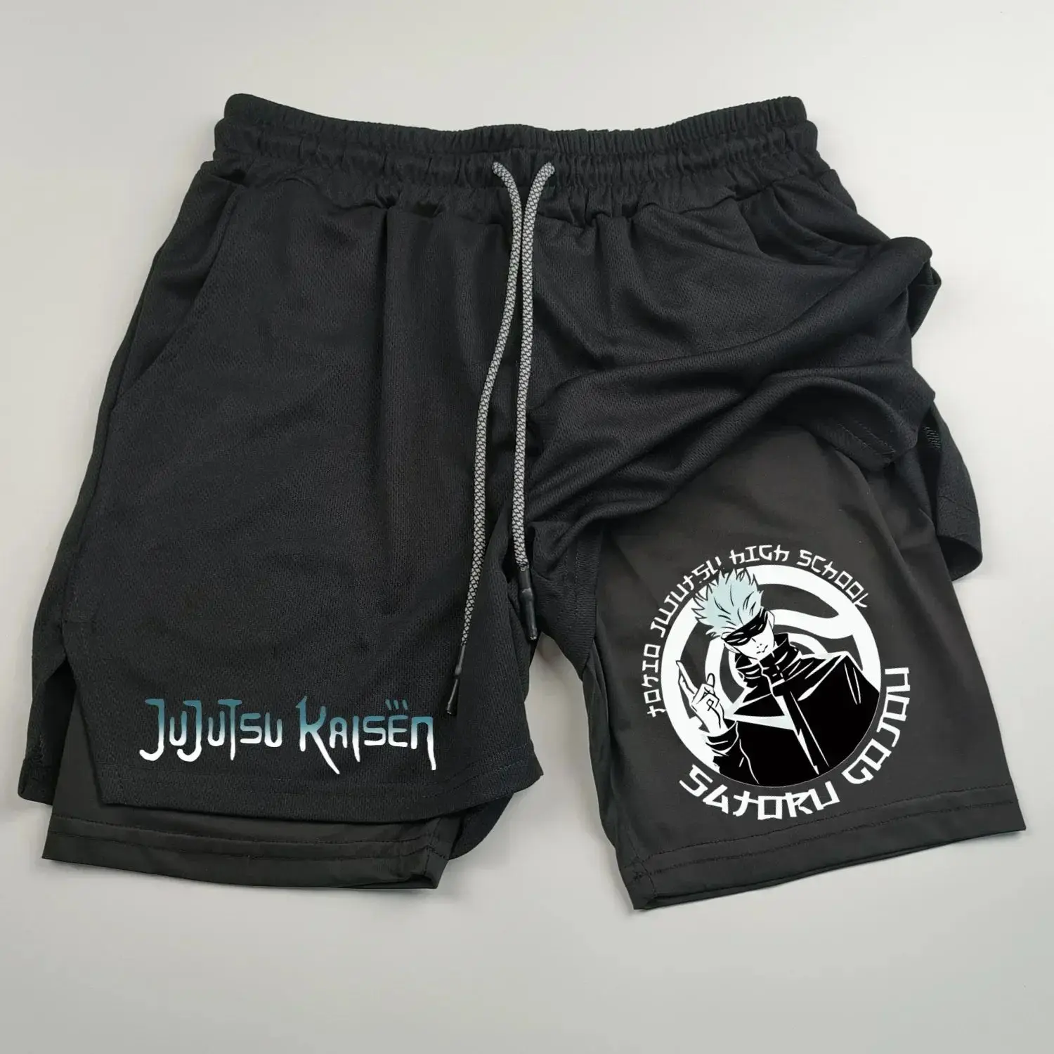 Men's Anime Jujutsu Kaisen Gym Shorts Performance Double-Cover Sports Shorts Physical Training Men's Sportswear Bodybuilding Sho
Men's Anime Jujutsu Kaisen Gym Shorts Performance Double-Cover Sports Shorts Physical Training Men's Sportswear Bodybuilding Sho