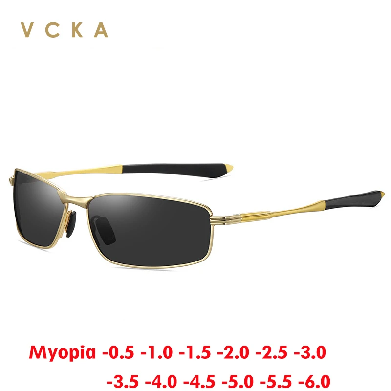 VCKA Square Polarized Myopia Sunglasses Sports Women Men Prescription Alloy UV400 Glasses Optics Custom Eyewear -0.5 to -6.0
VCKA Square Polarized Myopia Sunglasses Sports Women Men Prescription Alloy UV400 Glasses Optics Custom Eyewear -0.5 to -6.0