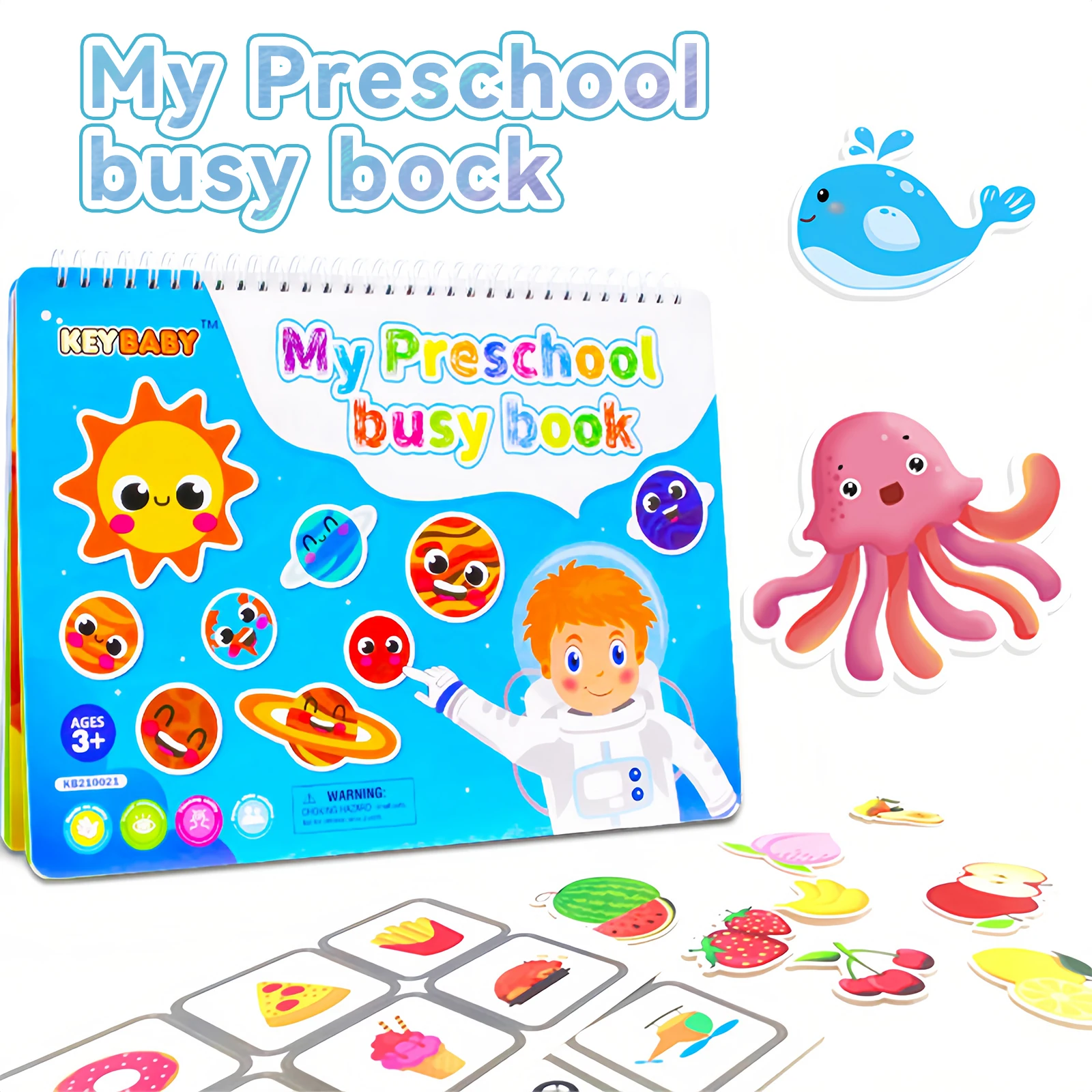 Children's English Quiet Busy Book, Enlightenment Early Education Cognition Flipping Sticker Book Busy Book Repeatedly Sticked
Children's English Quiet Busy Book, Enlightenment Early Education Cognition Flipping Sticker Book Busy Book Repeatedly Sticked