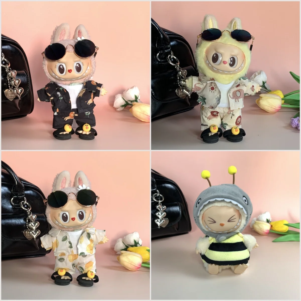 17cm Labubu Blind Box Keychain - Beach Outfit Set with Glasses (Vinyl Doll Changeable Costume)
17cm Labubu Blind Box Keychain - Beach Outfit Set with Glasses (Vinyl Doll Changeable Costume)