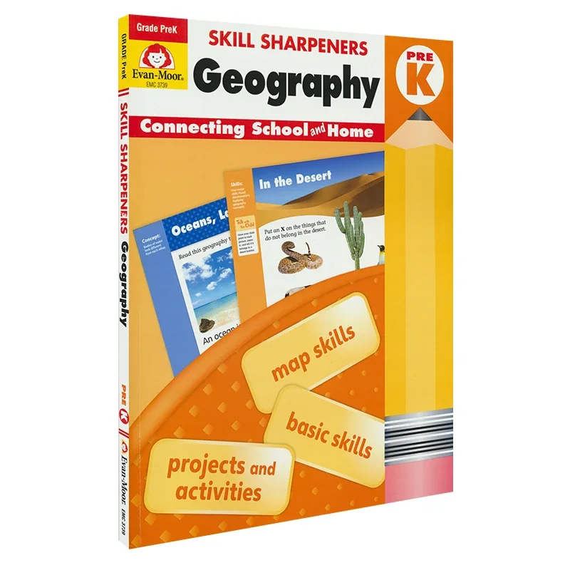 Точилки для навыков Evan-Moor: Geography Grade Pre-K, состарен 3, 4, 5, 6 лет, английская книга 9781629384665
Точилки для навыков Evan-Moor: Geography Grade Pre-K, состарен 3, 4, 5, 6 лет, английская книга 9781629384665
