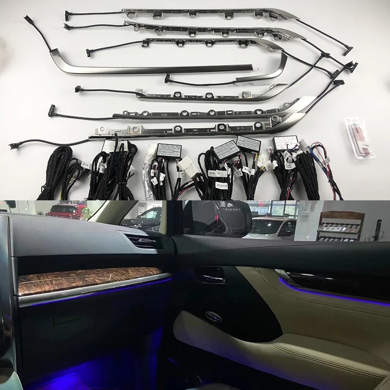 For Toyota vellfire alphard Inter door Ambient light full set Car decorate light Both fit LHD/RHD car
For Toyota vellfire alphard Inter door Ambient light full set Car decorate light Both fit LHD/RHD car