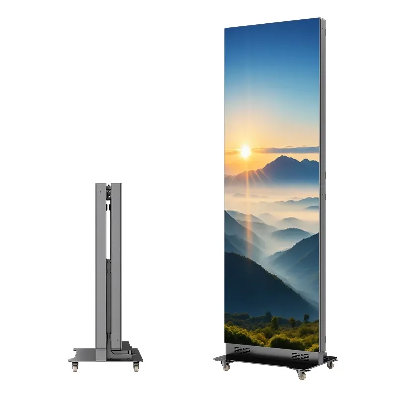 LED Indoor Poster Mirror Screen GOB Mirror for Shopping Mall Promotional Advertising Floor-to-Ceiling LED Folding Advertising
LED Indoor Poster Mirror Screen GOB Mirror for Shopping Mall Promotional Advertising Floor-to-Ceiling LED Folding Advertising