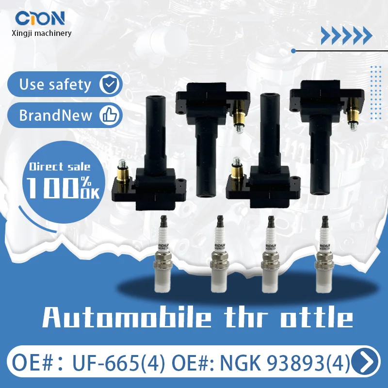 a set of Xingji 4 Ignition Coil Packs and Spark Plugs For MAZDA 3 IGNITION COIL #UF665 And NGK #93893
a set of Xingji 4 Ignition Coil Packs and Spark Plugs For MAZDA 3 IGNITION COIL #UF665 And NGK #93893