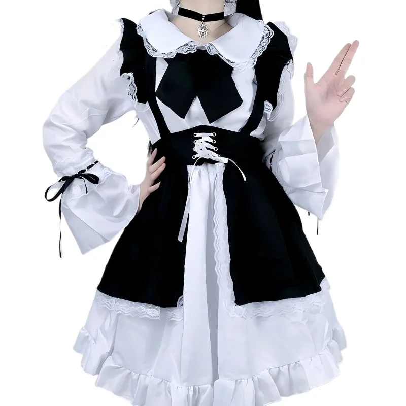 Women Maid Outfit Lolita Cosplay Cute Sexy Erotic Kawaii Cafe Costume Black White Men Uniform Apron Dress Cute Bowknot Mucama
Women Maid Outfit Lolita Cosplay Cute Sexy Erotic Kawaii Cafe Costume Black White Men Uniform Apron Dress Cute Bowknot Mucama