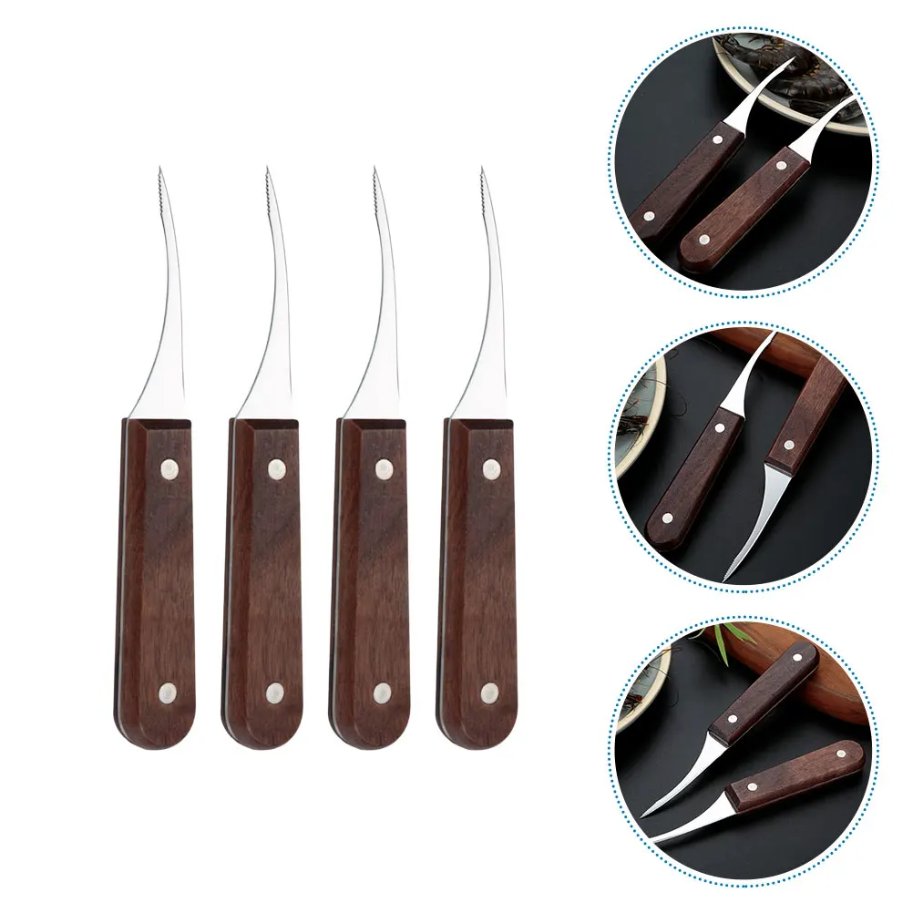 4pcs Shrimp Line Tool Wood Scaler Stainless Steel Cleaner Portable Kitchen Supplies Daily Use Shrimp Remover Practical Gifts
4pcs Shrimp Line Tool Wood Scaler Stainless Steel Cleaner Portable Kitchen Supplies Daily Use Shrimp Remover Practical Gifts