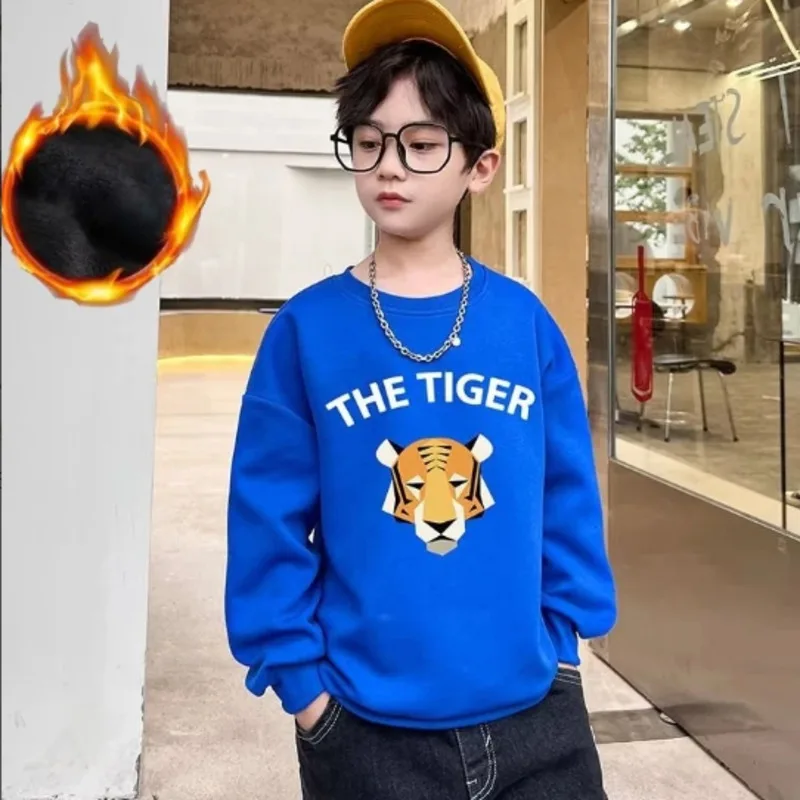 Boys' Sweater Spring and Autumn Style New Mid sized Children's Autumn Top Boys' Autumn Bottom Shirt Fashionable and Fashionable
Boys' Sweater Spring and Autumn Style New Mid sized Children's Autumn Top Boys' Autumn Bottom Shirt Fashionable and Fashionable