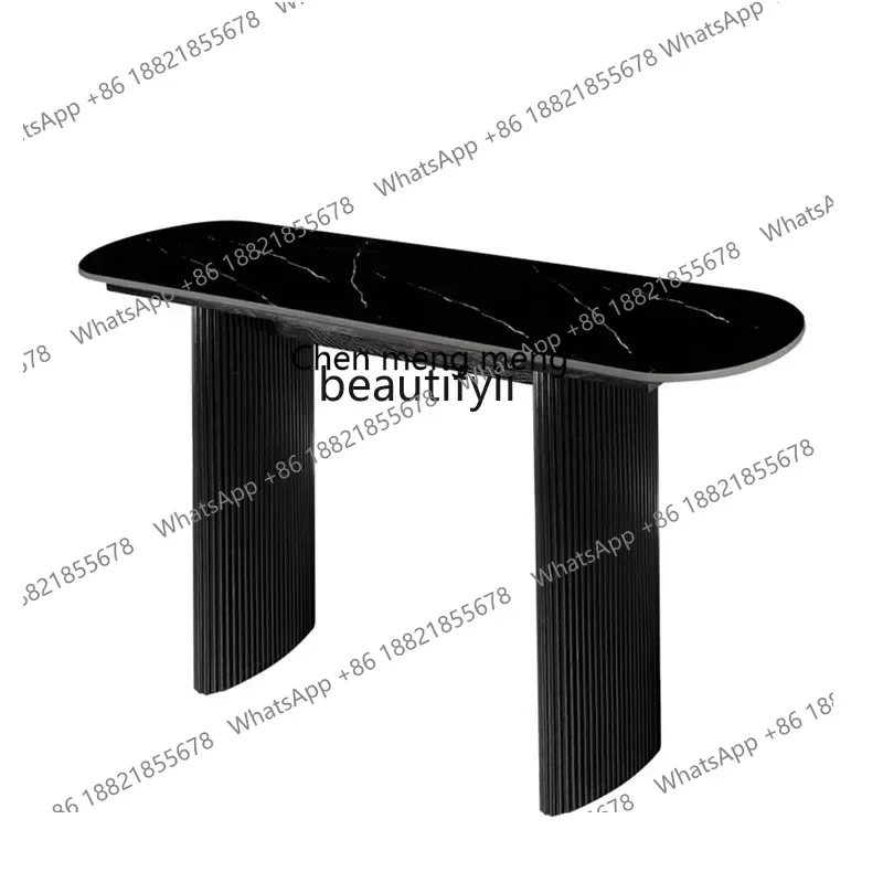 ss1001 Simple modern marble entrance table Italian style, against the wall Hotel aisle case entrance end view table
ss1001 Simple modern marble entrance table Italian style, against the wall Hotel aisle case entrance end view table