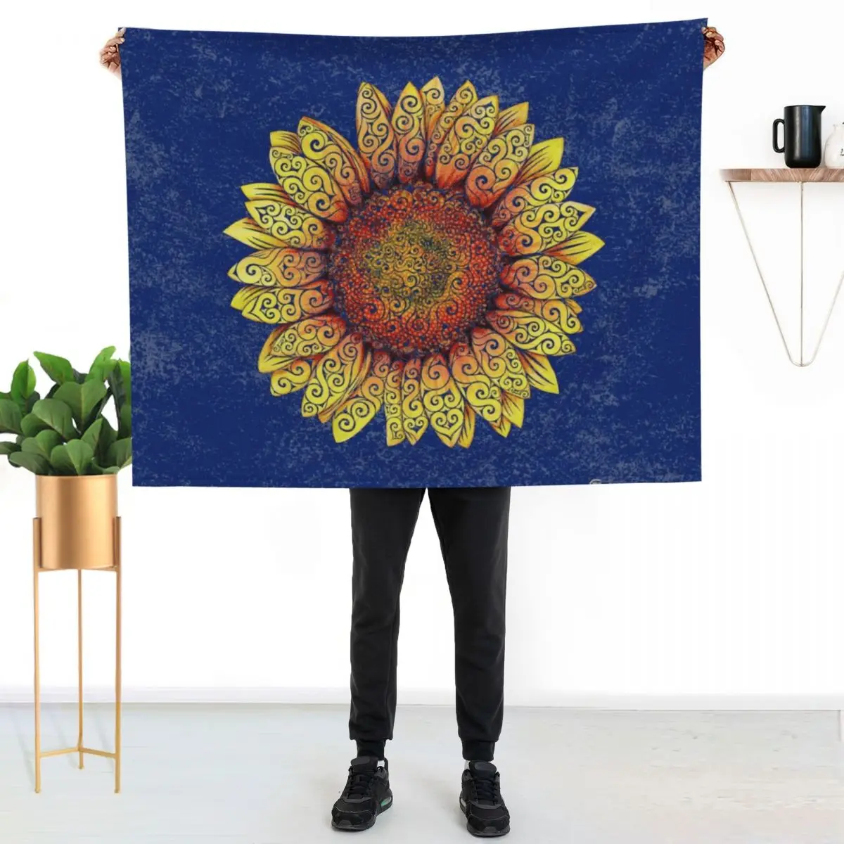 Swirly Sunflower Throw Blanket All Season Soft Lightweight Blanket for Home
Swirly Sunflower Throw Blanket All Season Soft Lightweight Blanket for Home