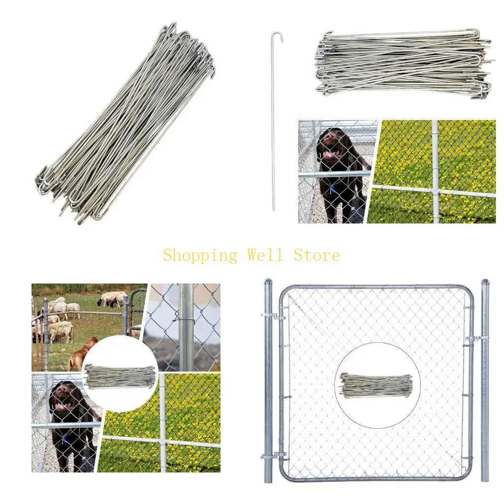 KX4B 100pack Strong Fence Repair Clip Flexible Fence Fastening Ties Suitable for Chain Link Gate and Animal Enclosures
KX4B 100pack Strong Fence Repair Clip Flexible Fence Fastening Ties Suitable for Chain Link Gate and Animal Enclosures