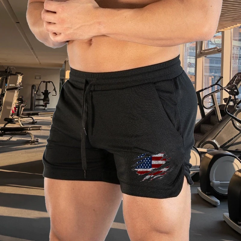 Новые дышащие спортивные шорты с принтом для фитнеса и мышц, быстросохнущие брюки для бега на открытом воздухе, летние тонкие тренировочные брюки 
Новые дышащие спортивные шорты с принтом для фитнеса и мышц, быстросохнущие брюки для бега на открытом воздухе, летние тонкие тренировочные брюки