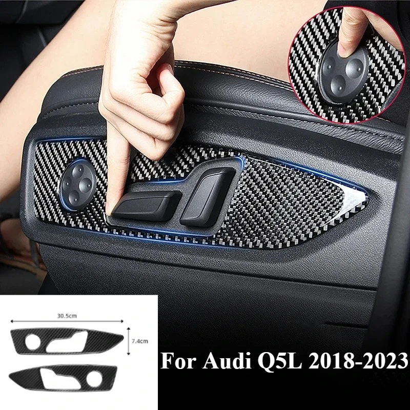 2PCS Car Seat Adjustment Button Sticker Carbon Fiber Trim Frame Cover Auto Interior Accessories For Audi Q5L 2018-2023
2PCS Car Seat Adjustment Button Sticker Carbon Fiber Trim Frame Cover Auto Interior Accessories For Audi Q5L 2018-2023