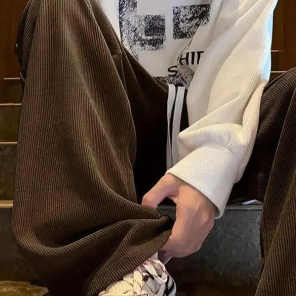 Men's Casual Pants Pure Color Corduroy High Waist Straight Leg Neutral Sle High Quali Fabric Comfortable Fit Winter Wear
Men's Casual Pants Pure Color Corduroy High Waist Straight Leg Neutral Sle High Quali Fabric Comfortable Fit Winter Wear