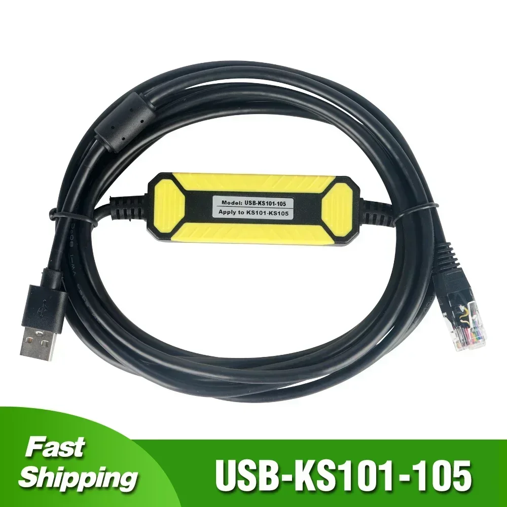 USB-KS101-105 PLC Programming Cable for Kinco KS101M-04DX KS105-16DT KS105C1-16DT KS105C2-16DT Programmable Logic Controller
USB-KS101-105 PLC Programming Cable for Kinco KS101M-04DX KS105-16DT KS105C1-16DT KS105C2-16DT Programmable Logic Controller