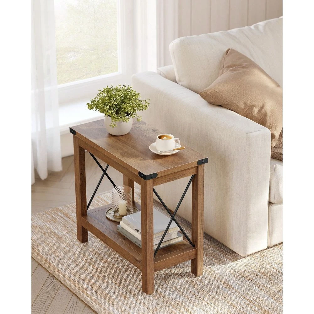 2Tier End Table, Side Table With Bottom Shelf, Nightstand For Small Spaces, For Living Room, Bedroom, Farmhouse Style
2Tier End Table, Side Table With Bottom Shelf, Nightstand For Small Spaces, For Living Room, Bedroom, Farmhouse Style
