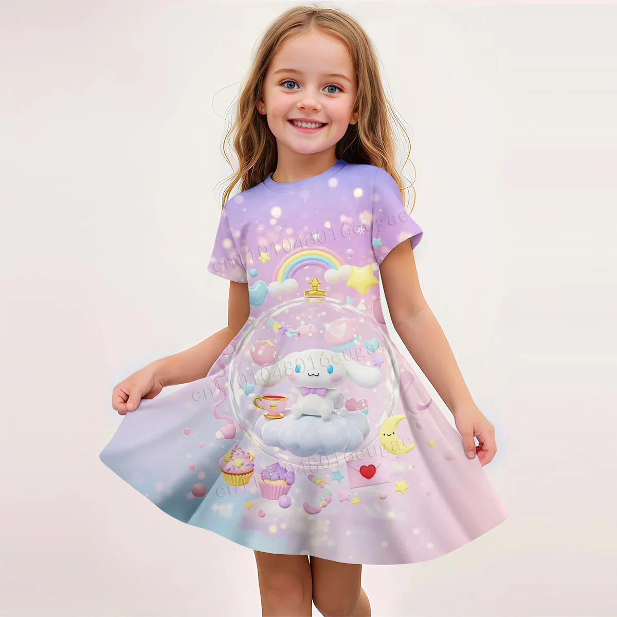 Cinnamoroll Sweet Cute Girl Summer Dress Short Sleeve Long Dress Printed Cartoon Pattern Casual Comfort Slimming Long Dress
Cinnamoroll Sweet Cute Girl Summer Dress Short Sleeve Long Dress Printed Cartoon Pattern Casual Comfort Slimming Long Dress