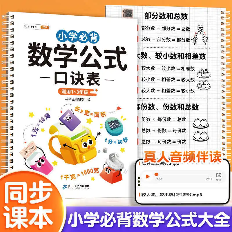 Complete Set of Elementary School Mathematics Formulas, Must Memorize Exam Points for Thinking Training, Multiplication of 99
Complete Set of Elementary School Mathematics Formulas, Must Memorize Exam Points for Thinking Training, Multiplication of 99
