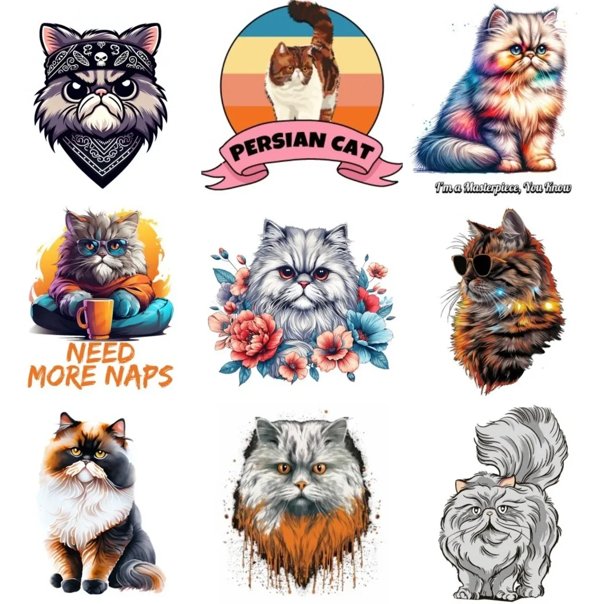 Cute Persian Cat Pets Creative Sticker for Decorate Room Wall Window Car Bicycle Van Helmet Motorcycle Decal Accessories
Cute Persian Cat Pets Creative Sticker for Decorate Room Wall Window Car Bicycle Van Helmet Motorcycle Decal Accessories