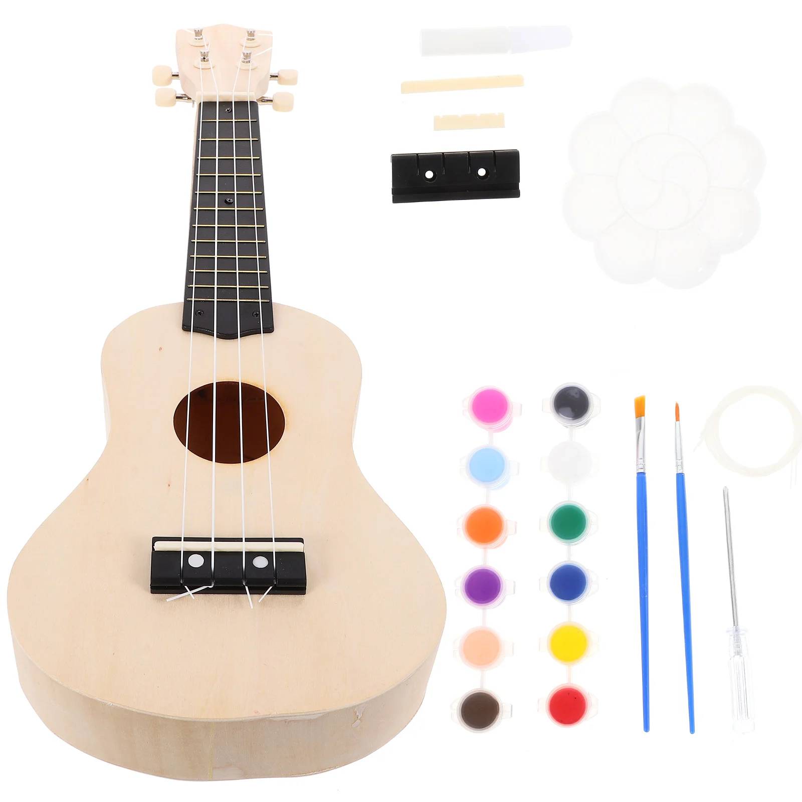 21 Inch Early Learning Musical Toy Kid Instrument Safe Ukulele High Grade DIY Painted
21 Inch Early Learning Musical Toy Kid Instrument Safe Ukulele High Grade DIY Painted