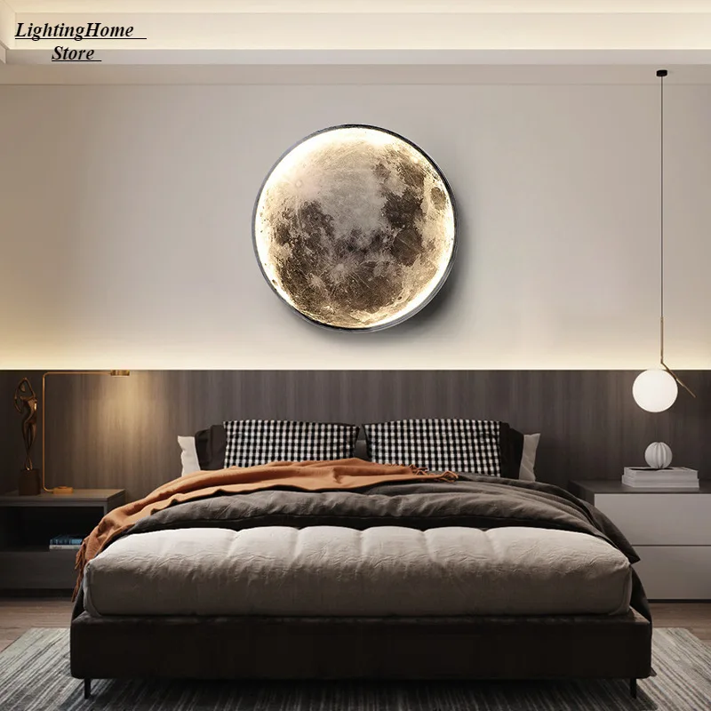 Moon wall lamp bedroom bedside lamp APP remote control luxury mural living room background wall decorative lamp Nordic room lamp
Moon wall lamp bedroom bedside lamp APP remote control luxury mural living room background wall decorative lamp Nordic room lamp