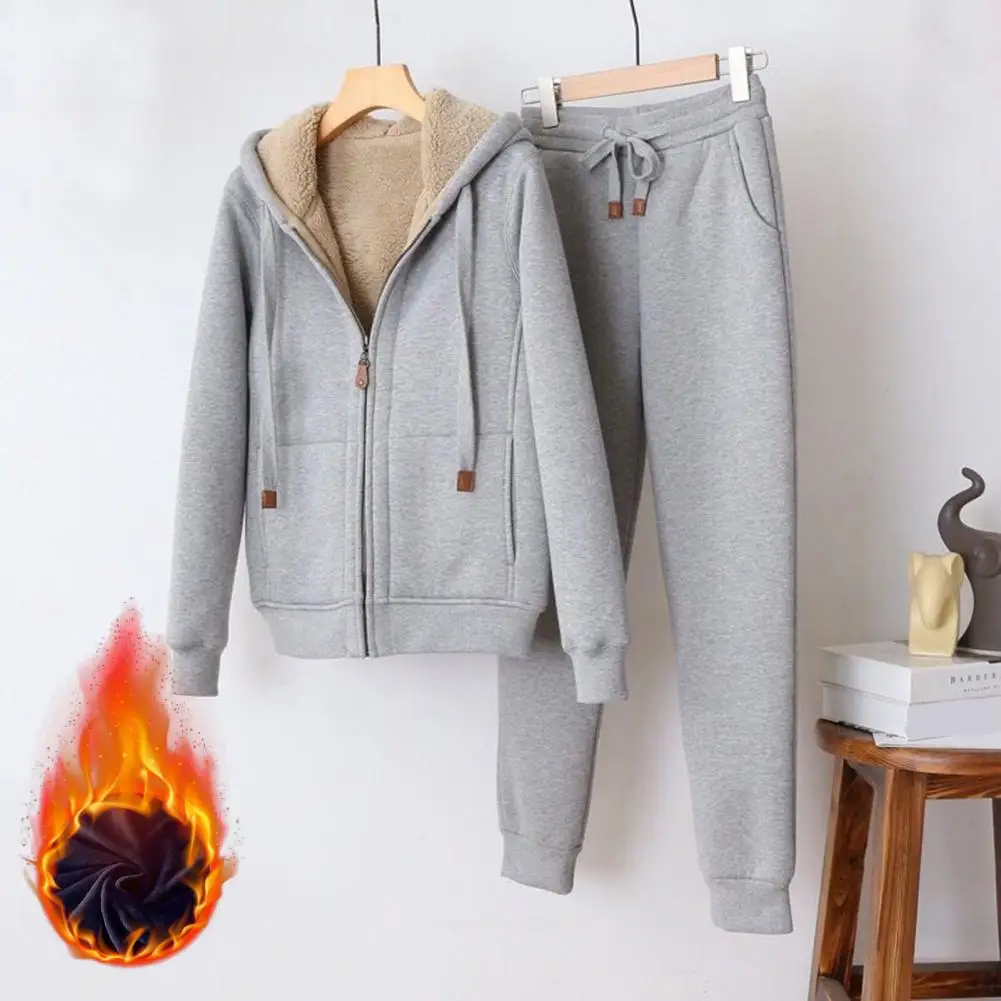 Women Casual Tracksuit Fall Winter Hooded Coat Top Pants Set Lady Girls Tracksuits Set Hoodie Jacket Outfits Suit
Women Casual Tracksuit Fall Winter Hooded Coat Top Pants Set Lady Girls Tracksuits Set Hoodie Jacket Outfits Suit