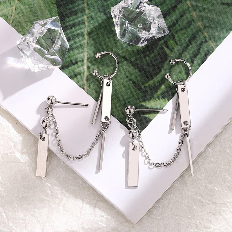 PONYKISS 925 Sterling Silver 1 Piece Square Geometric Bead Tassel Stud Earrings for Women Punk Fine Jewelry Minimalist Accessory
PONYKISS 925 Sterling Silver 1 Piece Square Geometric Bead Tassel Stud Earrings for Women Punk Fine Jewelry Minimalist Accessory