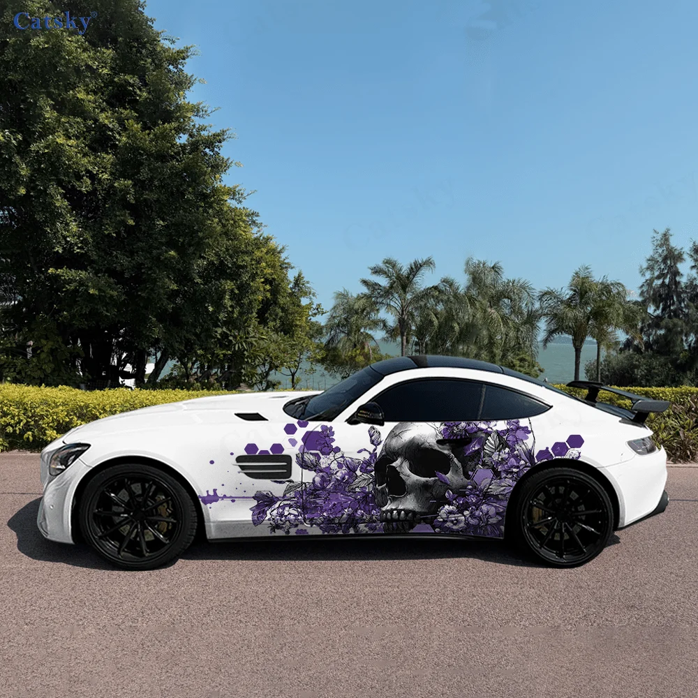 Purple Skull Flowers Car Vinyl Wraps Decal Self-adhesive PVC Sticker Suitable for Trucks SUV Decoration Auto Accessories Gift
Purple Skull Flowers Car Vinyl Wraps Decal Self-adhesive PVC Sticker Suitable for Trucks SUV Decoration Auto Accessories Gift