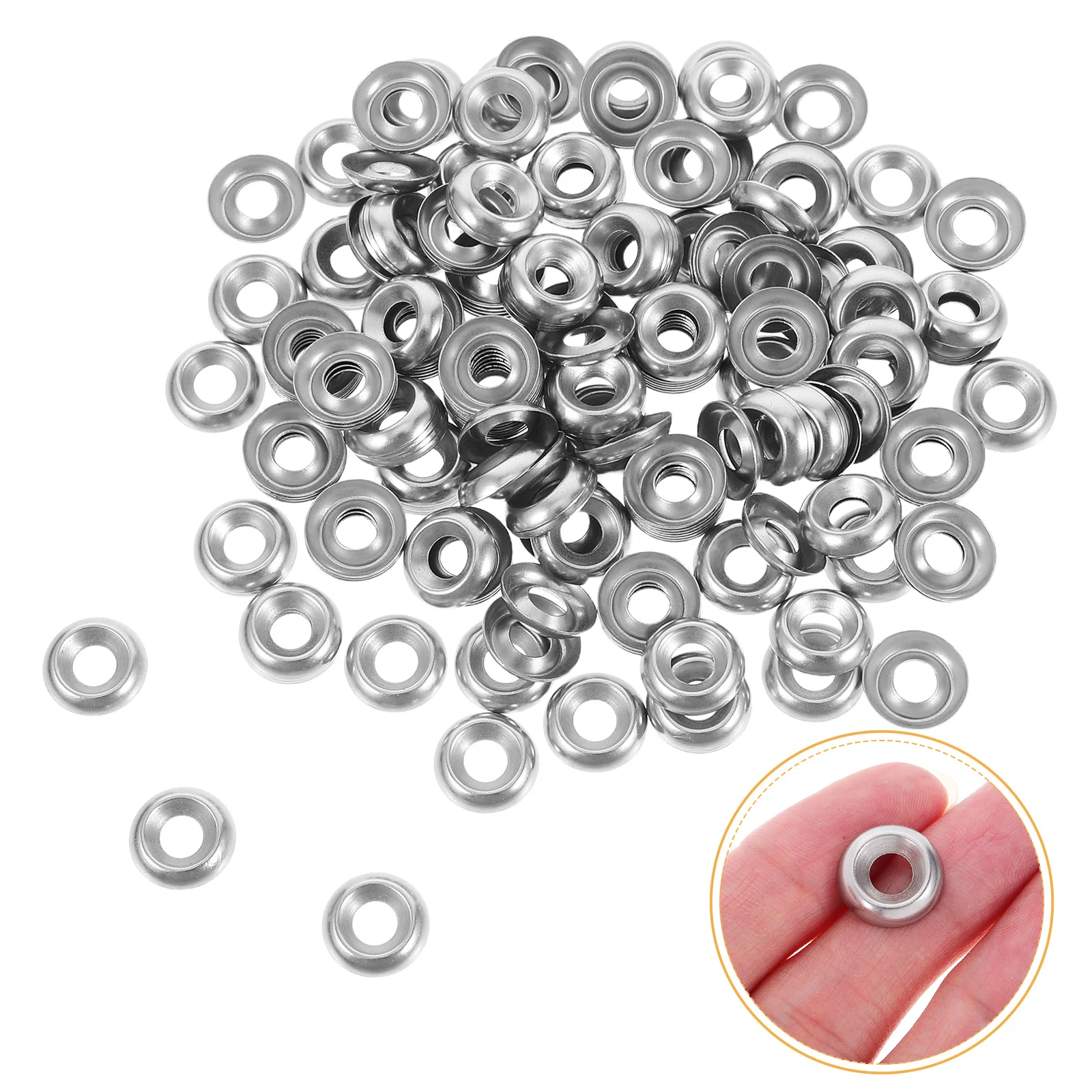 200Pcs Concave Convex Stainless Steel Washers Durable Fisheye Design for Wood Automotive Industrial Silver Finishing Washer
200Pcs Concave Convex Stainless Steel Washers Durable Fisheye Design for Wood Automotive Industrial Silver Finishing Washer