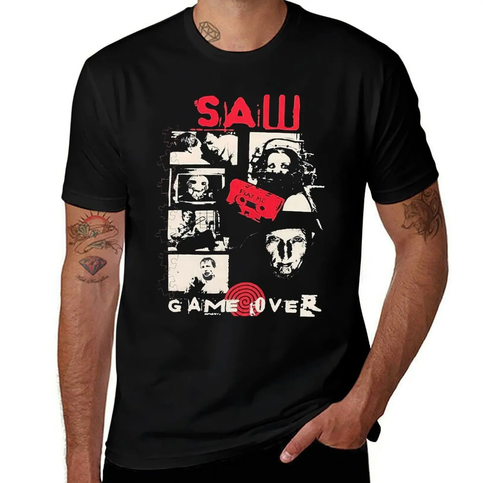 Vintage Saw Jigsaw Game Over T-Shirt summer tops cute tops anime t shirts heavy weight t shirts for men
Vintage Saw Jigsaw Game Over T-Shirt summer tops cute tops anime t shirts heavy weight t shirts for men