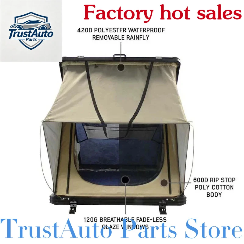 Hot Selling Treasures- Person Aluminum Hard Rooftop Tent Outdoor Car CampingTrustAuto Parts Store
Hot Selling Treasures- Person Aluminum Hard Rooftop Tent Outdoor Car CampingTrustAuto Parts Store
