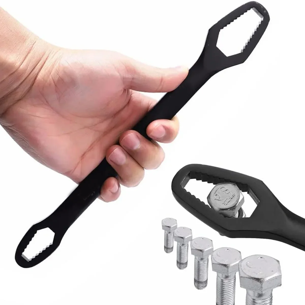 Self tightening multifunctional wrench, multifunctional double headed dumb board, plum blossom glasses wrench, quick wrench
Self tightening multifunctional wrench, multifunctional double headed dumb board, plum blossom glasses wrench, quick wrench