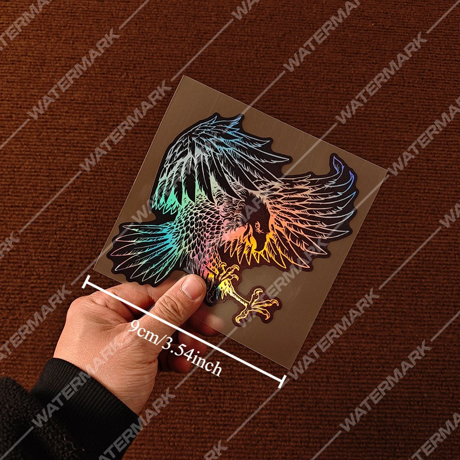 1Pc Holographic Eagle Sticker Waterproof Vinyl Decal Majestic Eagle Design for Motorcycle Car Body Laptop Decor
1Pc Holographic Eagle Sticker Waterproof Vinyl Decal Majestic Eagle Design for Motorcycle Car Body Laptop Decor