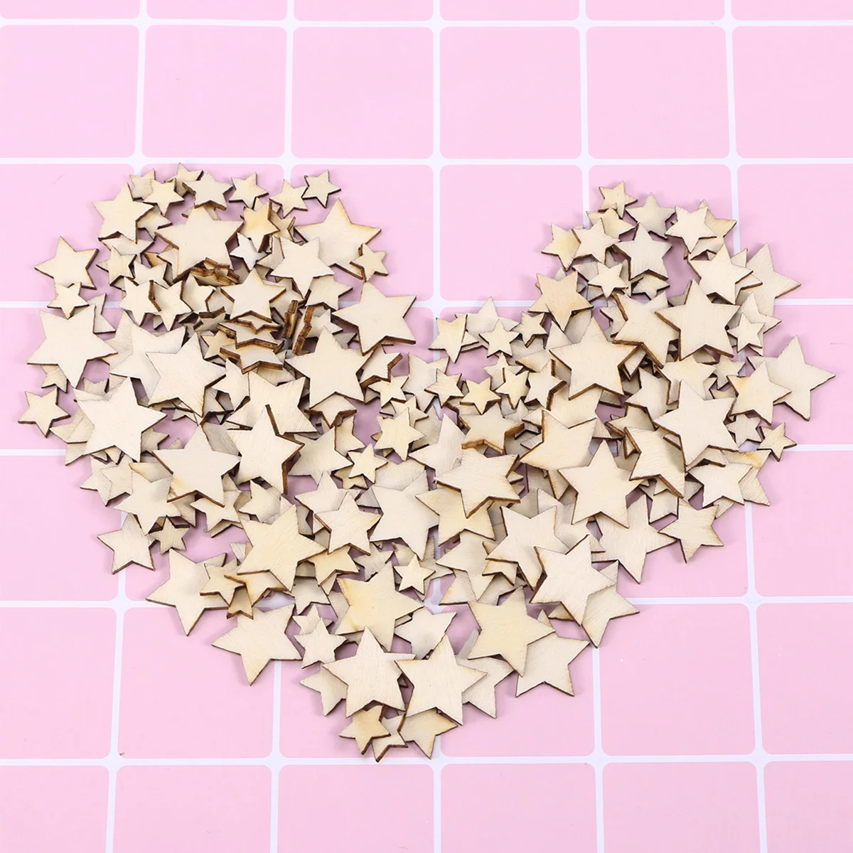 200 Pcs Wooden DIY Crafts Decorations Button Pentagram Bamboo Hanging Ornaments
200 Pcs Wooden DIY Crafts Decorations Button Pentagram Bamboo Hanging Ornaments
