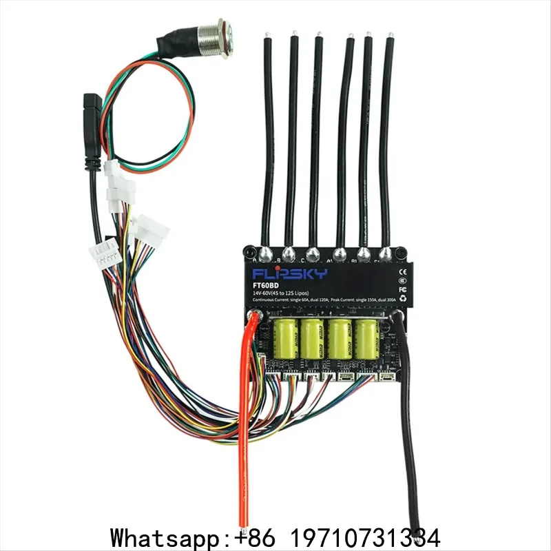 New Flipsky FT60BD Dual ESC 60V 120A for DIY Eboard Scooter Ebike Robotics Speed Controller for Brushless Motor
New Flipsky FT60BD Dual ESC 60V 120A for DIY Eboard Scooter Ebike Robotics Speed Controller for Brushless Motor