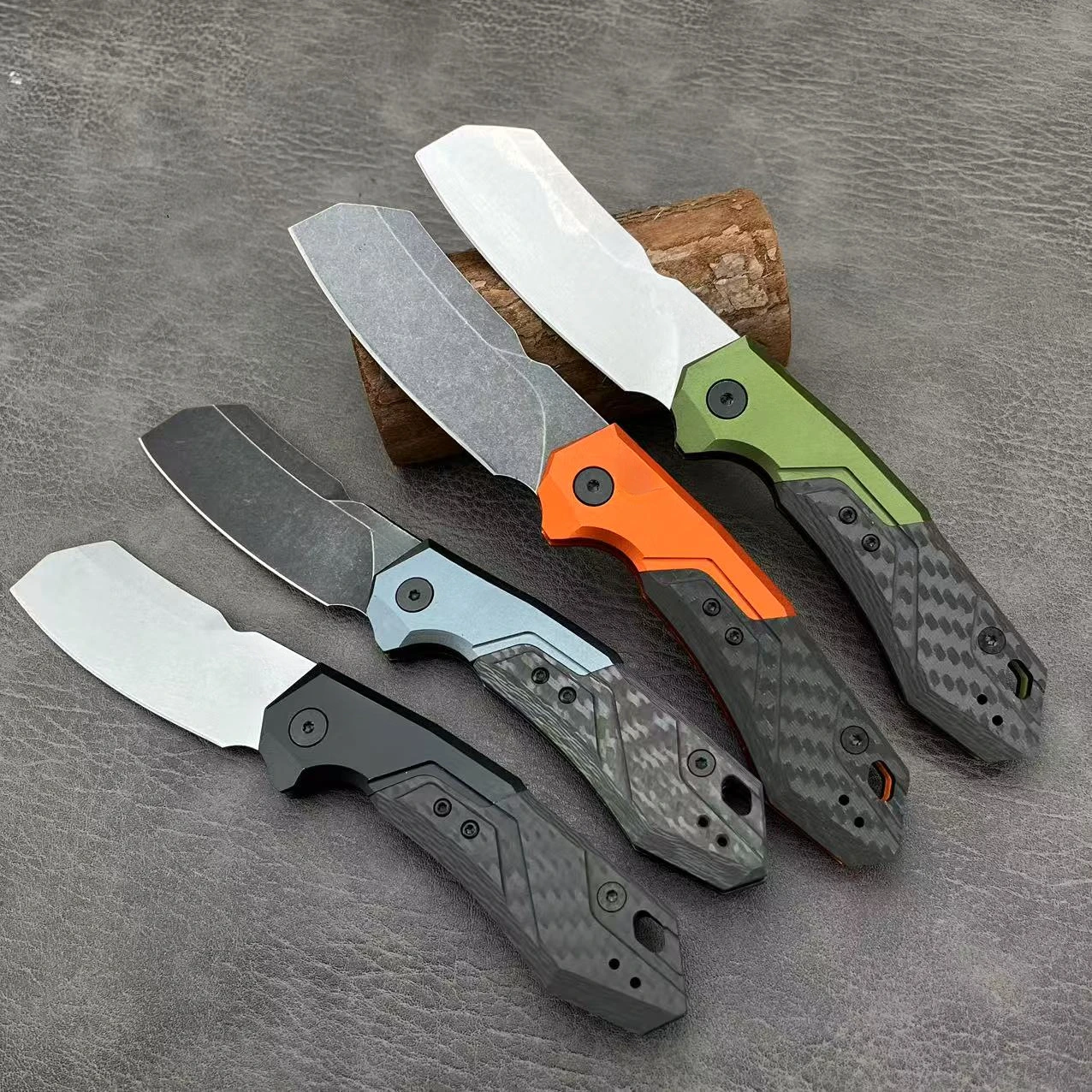 Utility Launch 14 Cleaver Knife | KS 7850 Outdoor Pocketknife Blackwash D2 Blade Hunting Folding Knife Combat Survival Tools
Utility Launch 14 Cleaver Knife | KS 7850 Outdoor Pocketknife Blackwash D2 Blade Hunting Folding Knife Combat Survival Tools