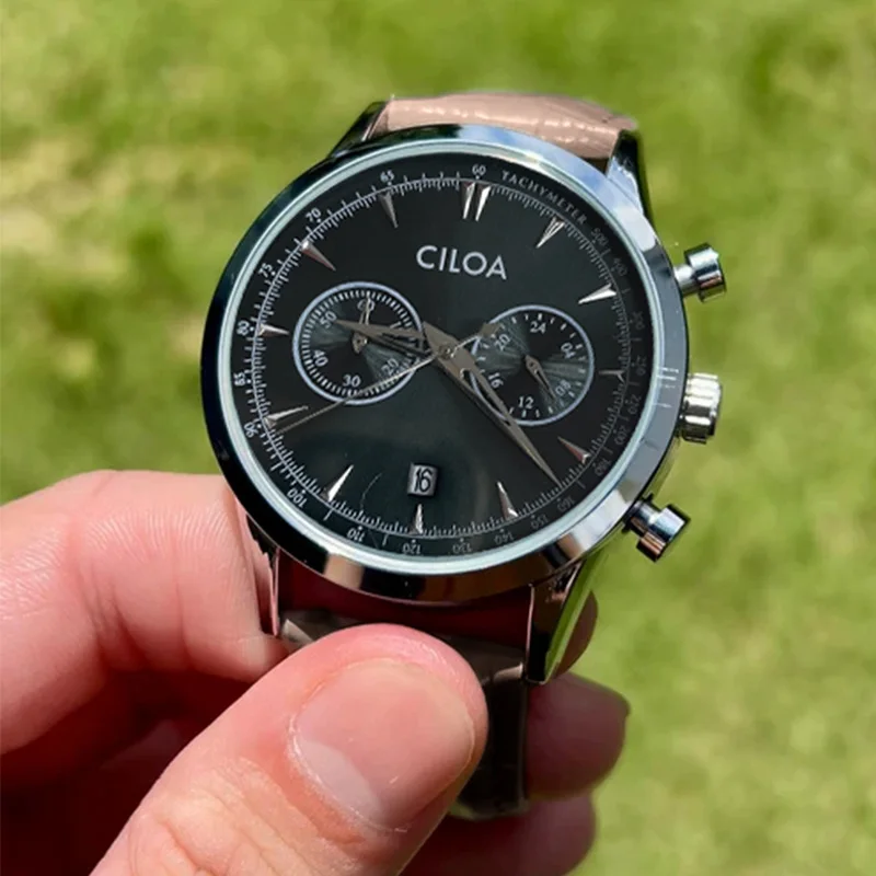 CILOA элитные мужские часы с круглым большим циферблатом, элитный бренд, настоящие мужские многофункциональные подарочные кварцевые часы, водонепроницаемые
CILOA элитные мужские часы с круглым большим циферблатом, элитный бренд, настоящие мужские многофункциональные подарочные кварцевые часы, водонепроницаемые