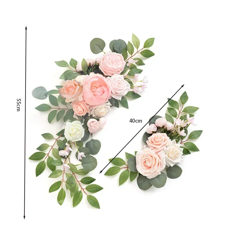 2pc Artificial Wedding Arch Flowers Rose Flower Swag with Peony Eucalyptus Leaves Floral Harness Tape for Wedding Ceremony Decor
2pc Artificial Wedding Arch Flowers Rose Flower Swag with Peony Eucalyptus Leaves Floral Harness Tape for Wedding Ceremony Decor