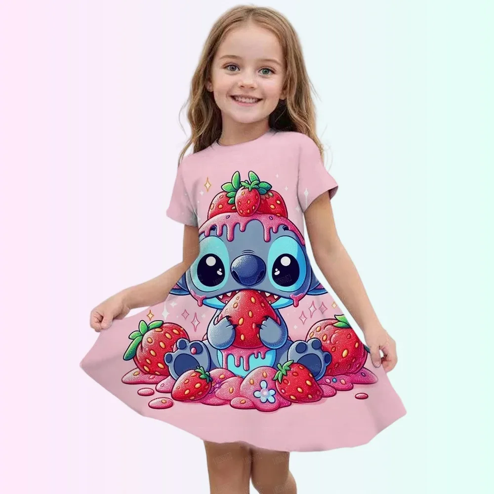 Stitch Short Dresses Casual Children's Clothes 2024 Party Girls Summer Dress Child Costume 2 To 8 Years Girl Holiday Kids' Top
Stitch Short Dresses Casual Children's Clothes 2024 Party Girls Summer Dress Child Costume 2 To 8 Years Girl Holiday Kids' Top