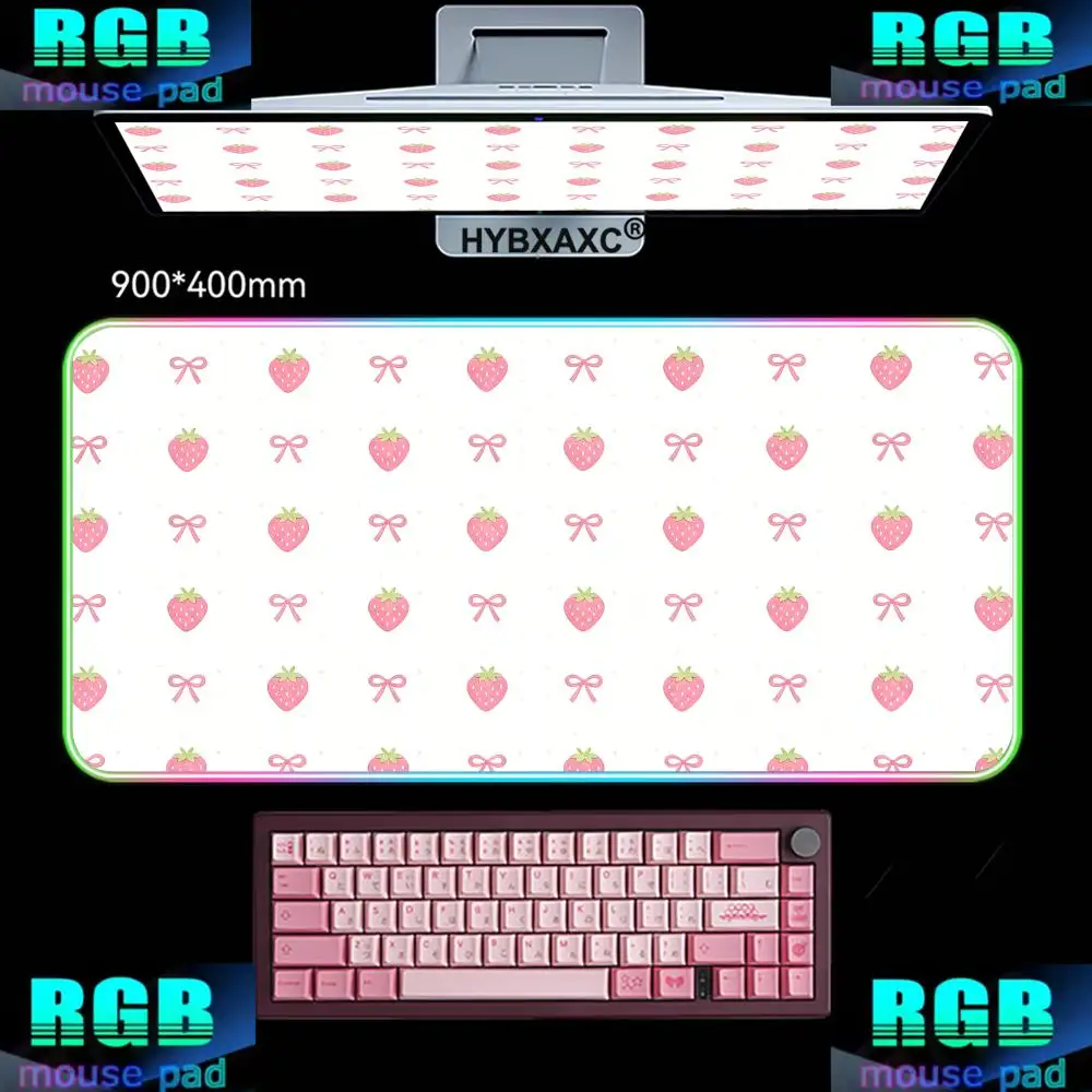 RGB Strawberry Pink Table Waterproof PC Rubber Protective Pad Suitable For Dormitory Desk Coffee Table Dressing Table HYBXAXC
RGB Strawberry Pink Table Waterproof PC Rubber Protective Pad Suitable For Dormitory Desk Coffee Table Dressing Table HYBXAXC